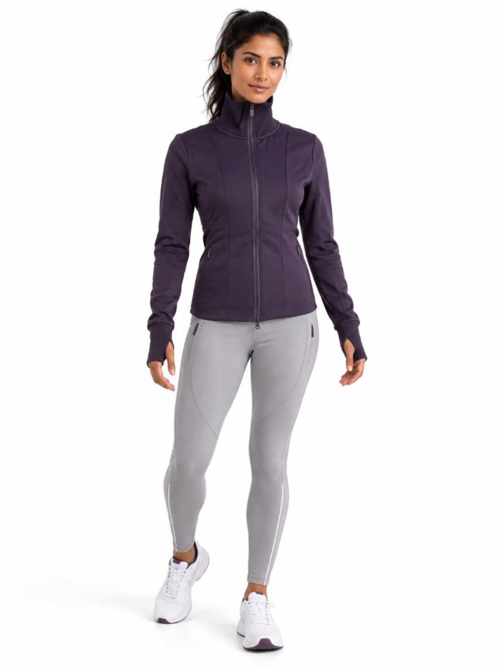 Athleta Ridge Jacket Regal Plum Athletic Training Cold Weather Size XS Purple